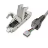Työkaluton RJ45-liitin QOLTEC 54540 CAT6 STP suojatuille Ethernet-kaapeleille