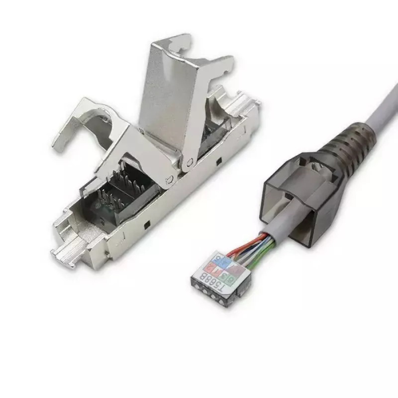 Työkaluton RJ45-liitin QOLTEC 54540 CAT6 STP suojatuille Ethernet-kaapeleille