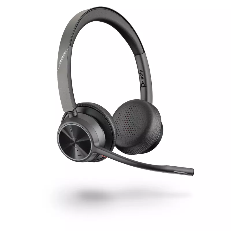 HP Poly Voyager 4320 USB-C-kuuloke +BT700-sovitin, langaton, toimisto/asiakaspalvelukeskus, kuuloke, musta