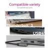 ICY BOX IB-DK4012-CPD johdollinen USB 3.2 Gen 1 (3.1 Gen 1) Type-C antrasiitti, musta