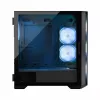 PC-kotelo MODECOM Horizon ARGB FLOW MIDI musta — E-ATX-tuki, karkaistu lasi, ARGB, USB-C, max. GPU 400 mm