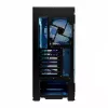 PC-kotelo MODECOM Horizon ARGB FLOW MIDI musta — E-ATX-tuki, karkaistu lasi, ARGB, USB-C, max. GPU 400 mm