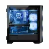 PC-kotelo MODECOM Horizon ARGB FLOW MIDI musta — E-ATX-tuki, karkaistu lasi, ARGB, USB-C, max. GPU 400 mm