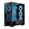 PC-kotelo MODECOM Horizon ARGB FLOW MIDI musta — E-ATX-tuki, karkaistu lasi, ARGB, USB-C, max. GPU 400 mm