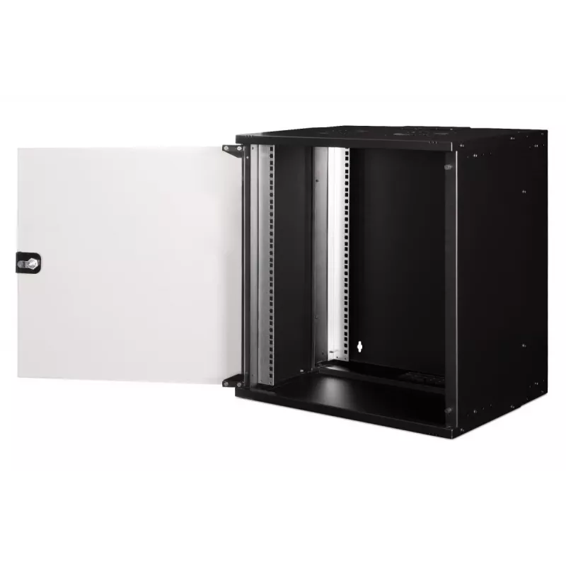DIGITUS 19IN 12U seinäasennuskaappi - SOHO PRO 595 x 540 x 400 mm musta