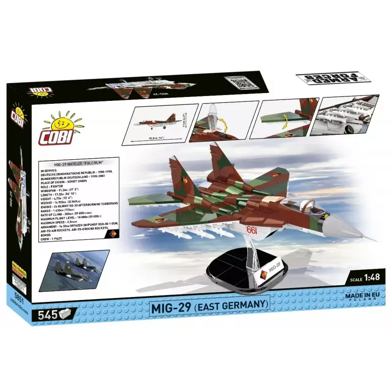 Rakennuslelu Cobi MiG-29 Itä-Saksa 5851 — 300-osainen sarja