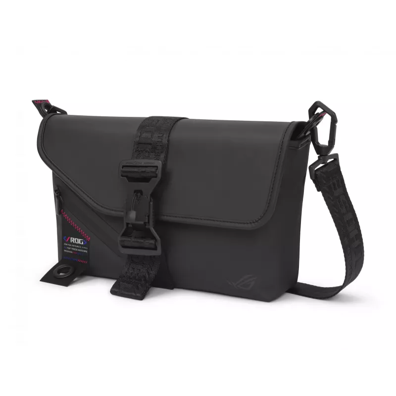 ASUS ROG SLASH Sling Bag 2.0 polyesteri, polyuretaani (PU), termoplastinen polyuretaani (TPU) musta, sininen, pinkki unisex olkalaukku