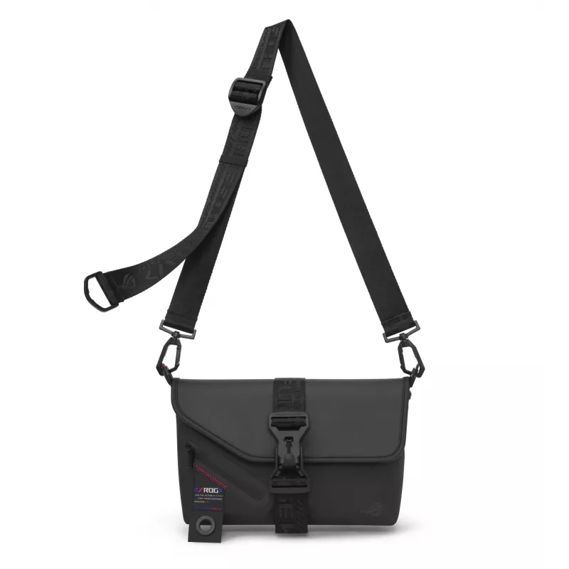 ASUS ROG SLASH Sling Bag 2.0 polyesteri, polyuretaani (PU), termoplastinen polyuretaani (TPU) musta, sininen, pinkki unisex olkalaukku