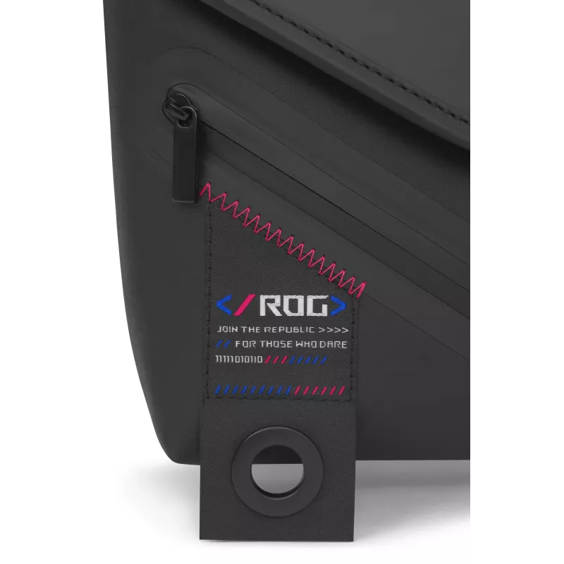 ASUS ROG SLASH Sling Bag 2.0 polyesteri, polyuretaani (PU), termoplastinen polyuretaani (TPU) musta, sininen, pinkki unisex olkalaukku