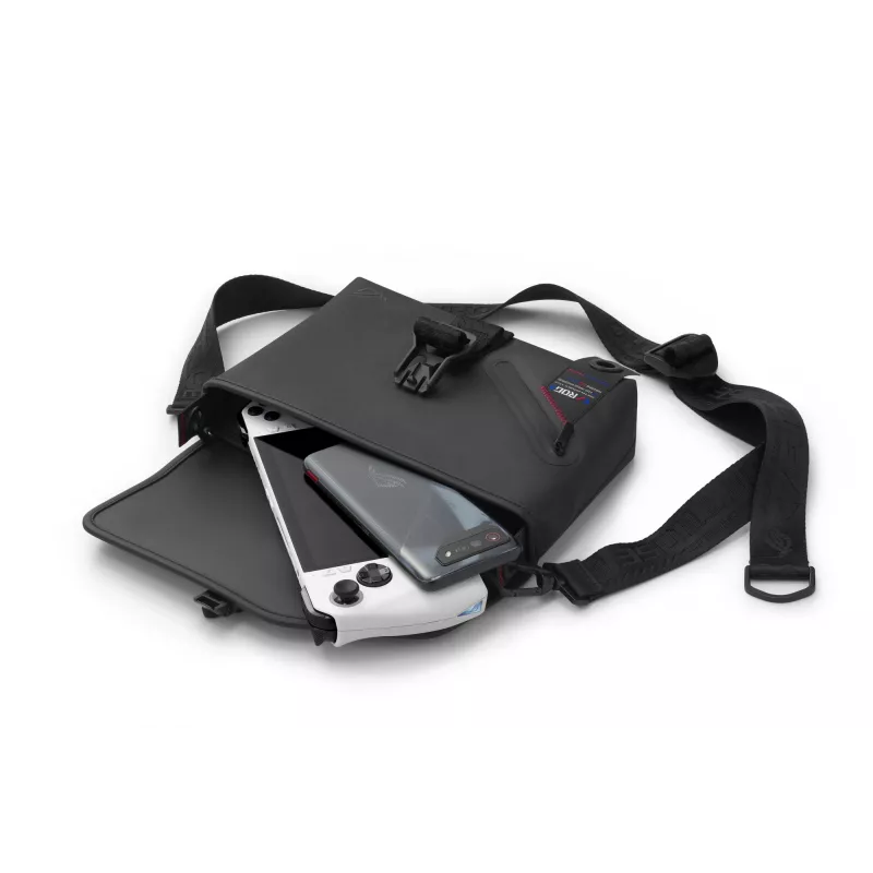 ASUS ROG SLASH Sling Bag 2.0 polyesteri, polyuretaani (PU), termoplastinen polyuretaani (TPU) musta, sininen, pinkki unisex olkalaukku