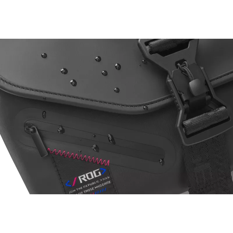 ASUS ROG SLASH Sling Bag 2.0 polyesteri, polyuretaani (PU), termoplastinen polyuretaani (TPU) musta, sininen, pinkki unisex olkalaukku