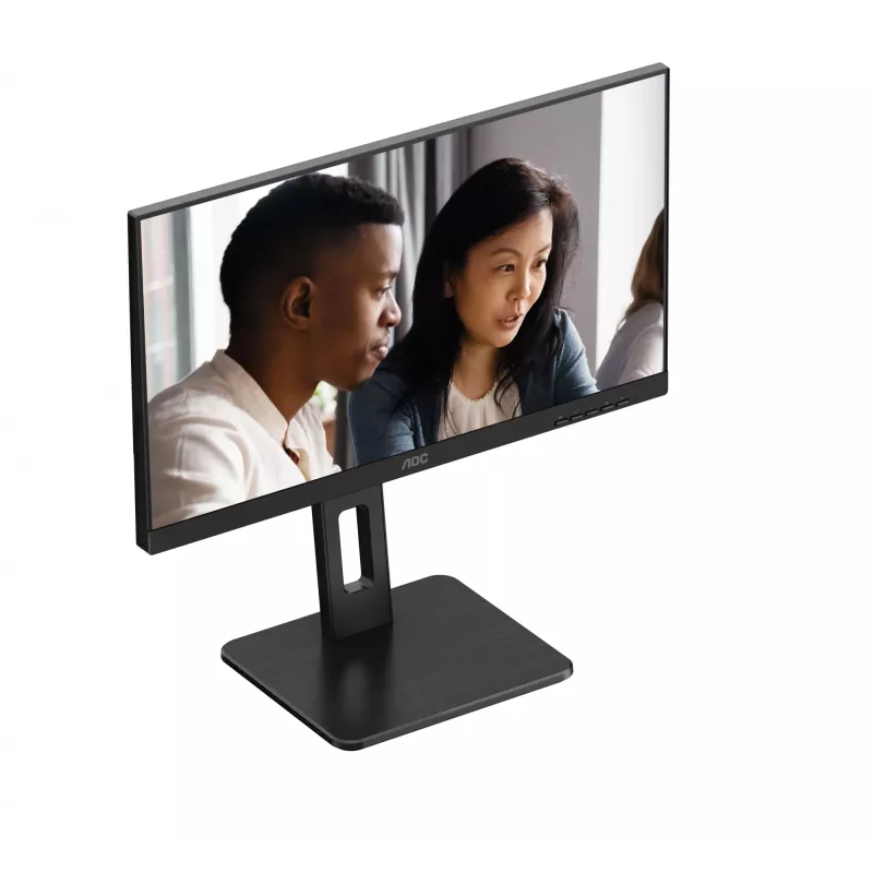 AOC 22E2UMF 21,5 tuuman (54,6 cm) VA-näyttö, 1920 x 1080 Full HD, 75 Hz, 4 ms, HDMI, DisplayPort, VGA, USB-keskitin, kaiuttimet, pivot, korkeussäädettävä, musta
