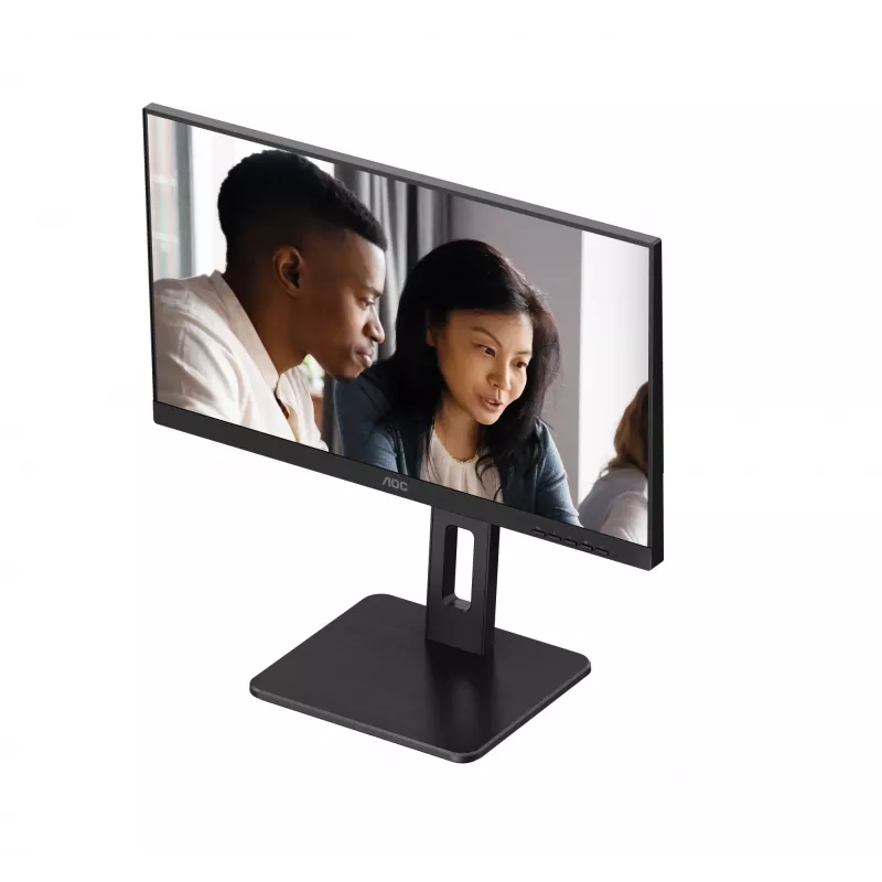 AOC 22E2UMF 21,5 tuuman (54,6 cm) VA-näyttö, 1920 x 1080 Full HD, 75 Hz, 4 ms, HDMI, DisplayPort, VGA, USB-keskitin, kaiuttimet, pivot, korkeussäädettävä, musta