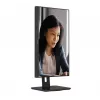 AOC 22E2UMF 21,5 tuuman (54,6 cm) VA-näyttö, 1920 x 1080 Full HD, 75 Hz, 4 ms, HDMI, DisplayPort, VGA, USB-keskitin, kaiuttimet, pivot, korkeussäädettävä, musta