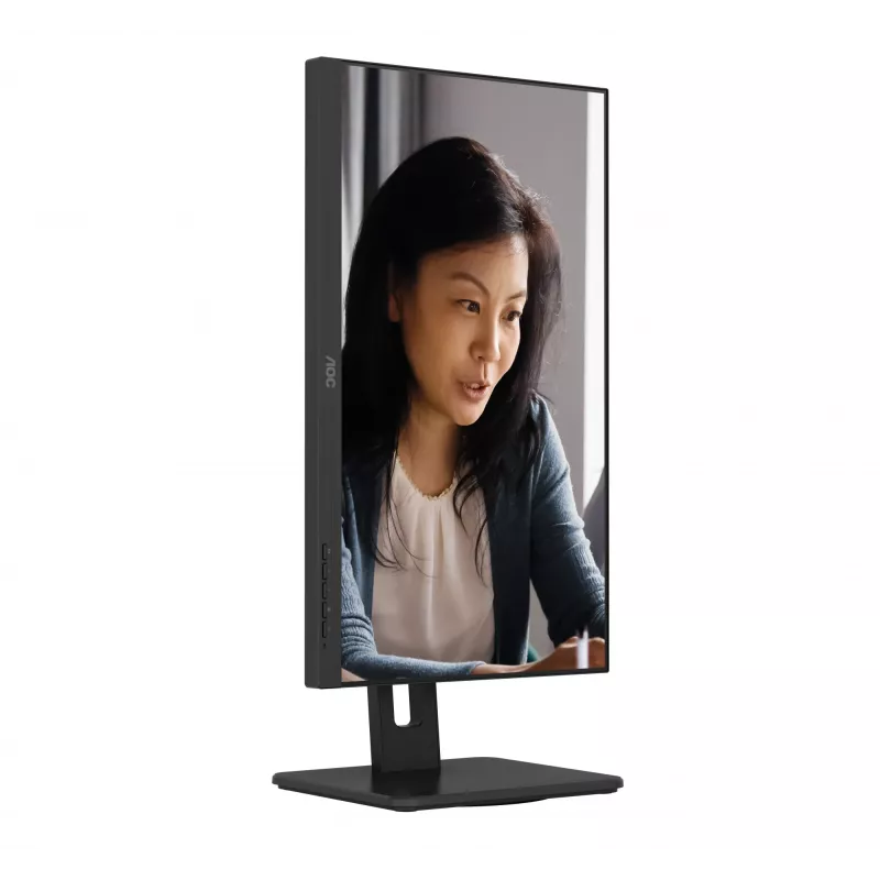 AOC 22E2UMF 21,5 tuuman (54,6 cm) VA-näyttö, 1920 x 1080 Full HD, 75 Hz, 4 ms, HDMI, DisplayPort, VGA, USB-keskitin, kaiuttimet, pivot, korkeussäädettävä, musta