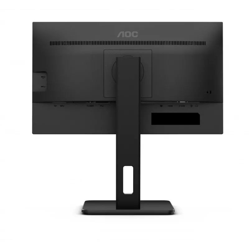 AOC 22E2UMF 21,5 tuuman (54,6 cm) VA-näyttö, 1920 x 1080 Full HD, 75 Hz, 4 ms, HDMI, DisplayPort, VGA, USB-keskitin, kaiuttimet, pivot, korkeussäädettävä, musta