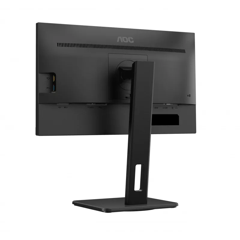 AOC 22E2UMF 21,5 tuuman (54,6 cm) VA-näyttö, 1920 x 1080 Full HD, 75 Hz, 4 ms, HDMI, DisplayPort, VGA, USB-keskitin, kaiuttimet, pivot, korkeussäädettävä, musta