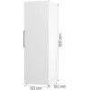 Gorenje jääkaappi R619EEW5 BK070B, 398 L, SN-N, 38 dB, E, valkoinen