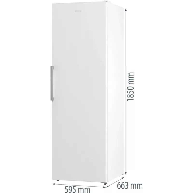 Gorenje jääkaappi R619EEW5 BK070B, 398 L, SN-N, 38 dB, E, valkoinen