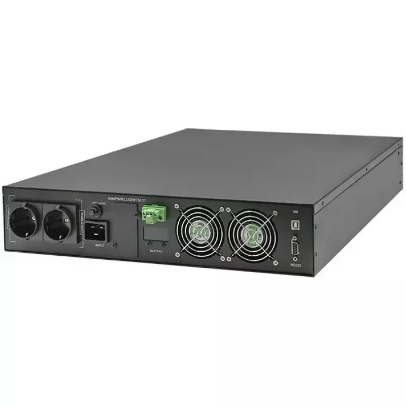 Rack-UPS QOLTEC 52286 2 kVA (2000 W) tehokerroin 1,0, rack-asennettava