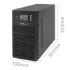 Keskeytymätön virtalähde QOLTEC 52282 3kVA Line-Interactive LCD-näytöllä