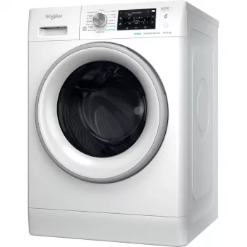 Whirlpool FFWDD 1076258 SV EE pesukone-kuivausrumpu vapaasti seisova edestä täytettävä valkoinen