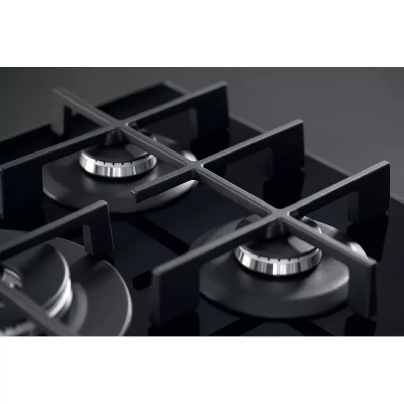 Whirlpool AKWL 728/NB musta kalusteisiin asennettava 75 cm kaasu 5 aluetta