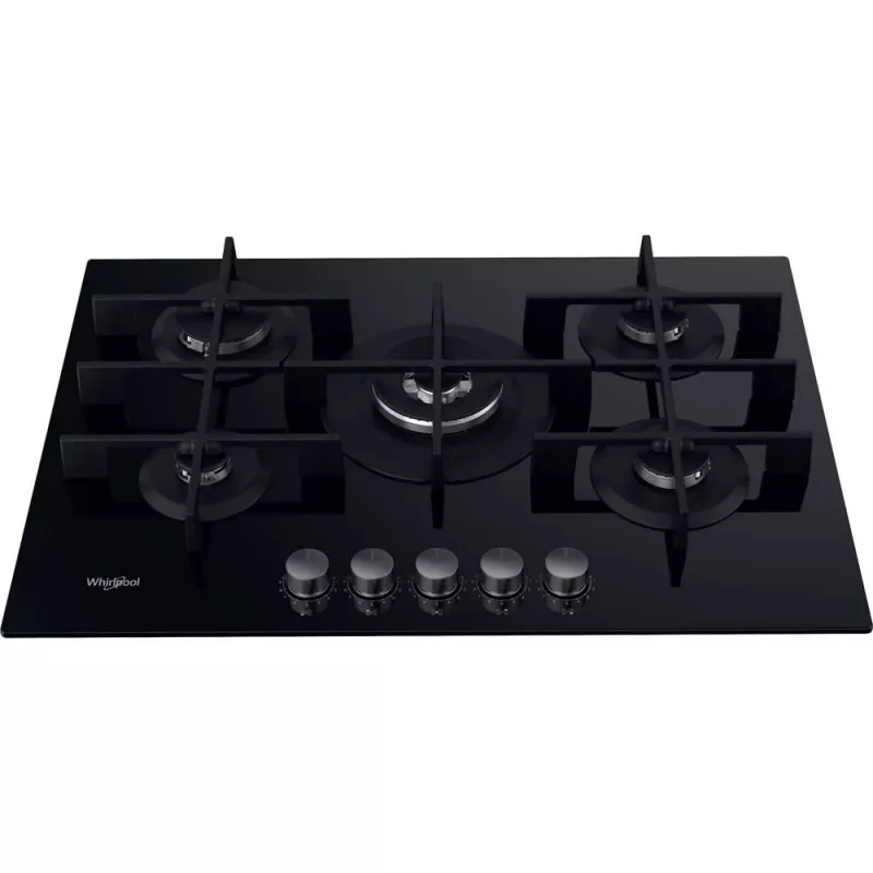 Whirlpool AKWL 728/NB musta kalusteisiin asennettava 75 cm kaasu 5 aluetta