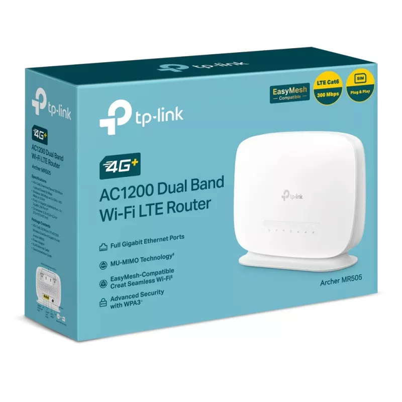 TP-Link Archer 4G+ Cat6 AC1200 langaton Dual Band gigabit-reititin