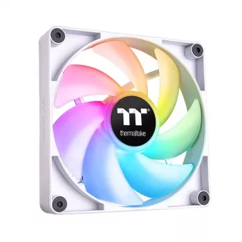 THERMALTAKE PC-jäähdytystuuletin - CT120 ARGB Sync - 12 cm - valkoinen - 2 kpl:n pakkaus