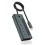 ICY BOX IB-HUB1457-C31 USB 3.2 Gen 1 (3.1 Gen 1) Type-C 10000 Mbit/s sininen, harmaa