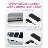 ICY BOX IB-HUB1424-C3 USB 3.2 Gen 1 (3.1 Gen 1) Type-A + Type-C 5000 Mbit/s musta