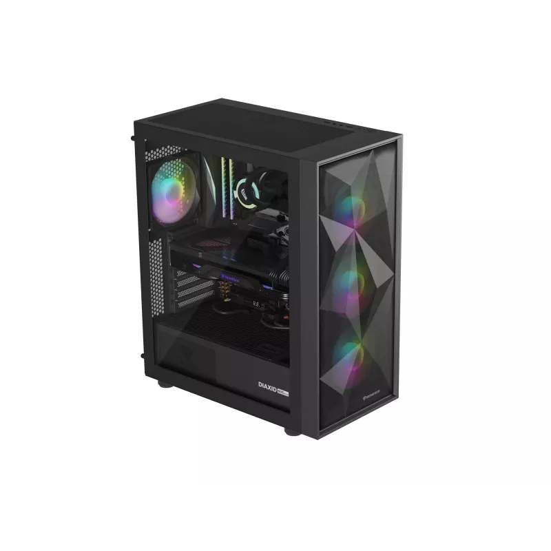 GENESIS Diaxid 605 ARGB Midi Tower musta