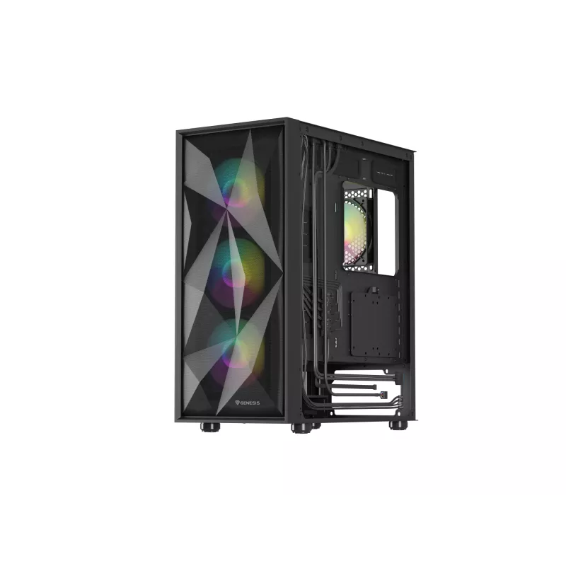 GENESIS Diaxid 605 ARGB Midi Tower musta