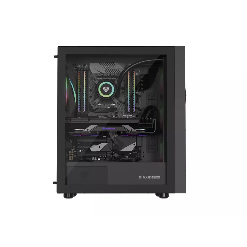 GENESIS Diaxid 605 ARGB Midi Tower musta