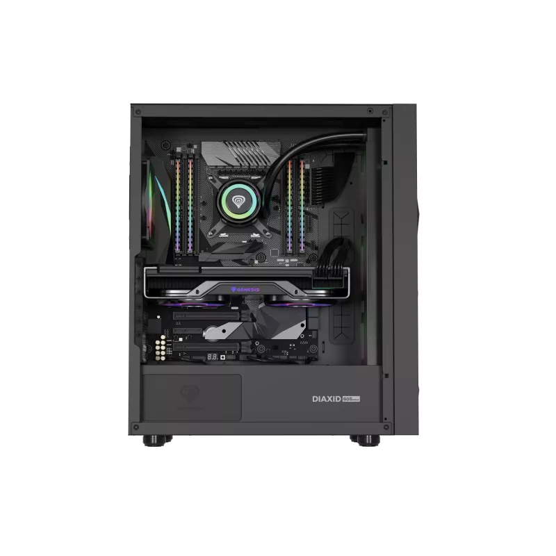 GENESIS Diaxid 605 ARGB Midi Tower musta