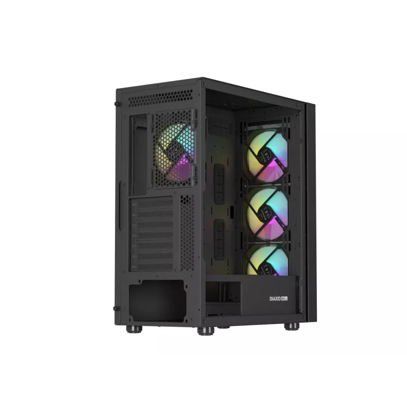 GENESIS Diaxid 605 ARGB Midi Tower musta