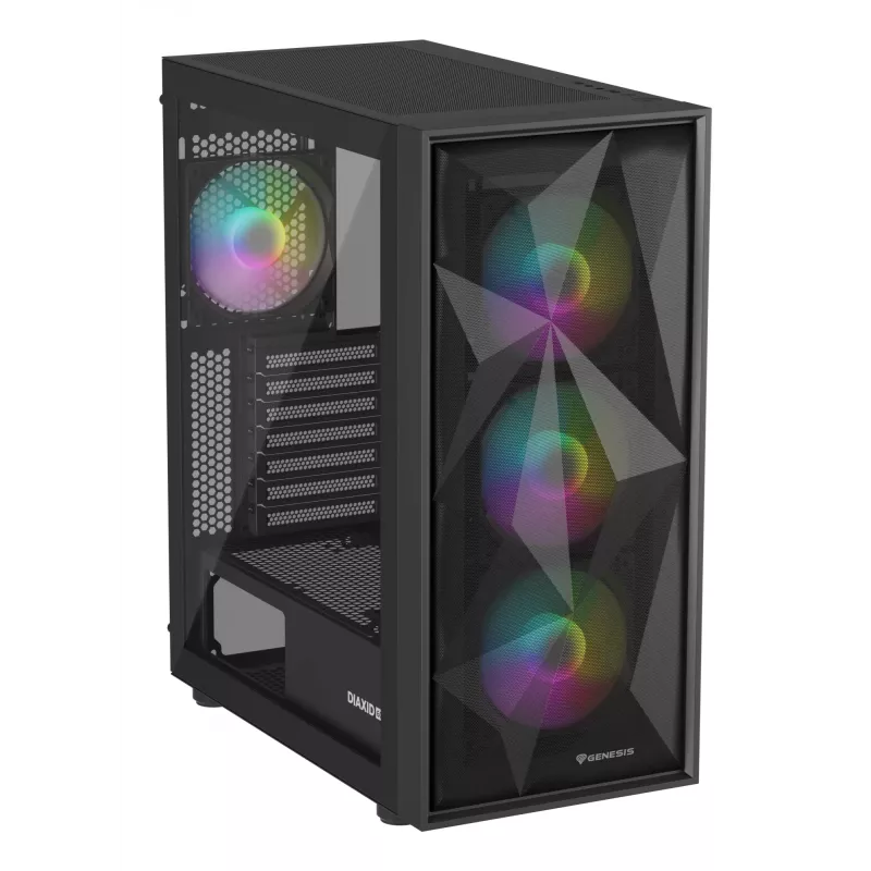 GENESIS Diaxid 605 ARGB Midi Tower musta