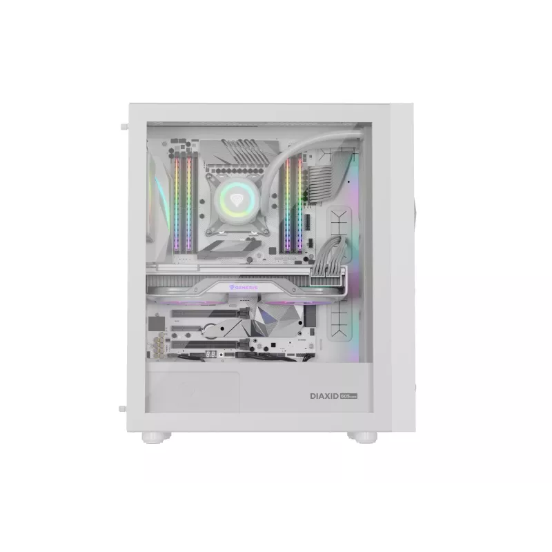 GENESIS Diaxid 605 ARGB Midi Tower valkoinen