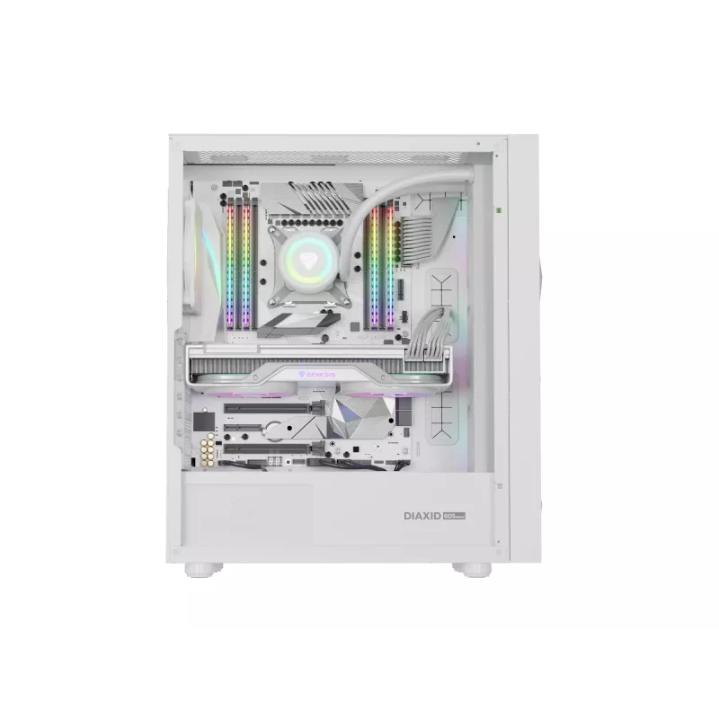 GENESIS Diaxid 605 ARGB Midi Tower valkoinen