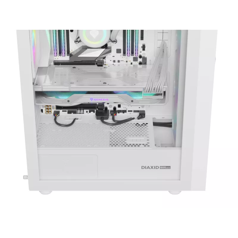 GENESIS Diaxid 605 ARGB Midi Tower valkoinen