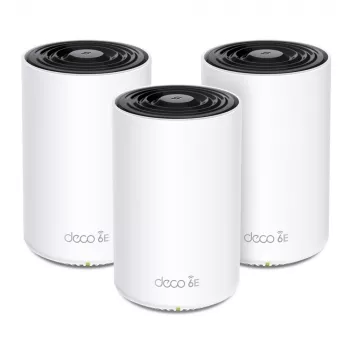 TP-Link AXE5400 Whole Home Mesh Wi-Fi 6E -järjestelmä (Tri-Band), valkoinen, DECO XE75 PRO (3-PACK)