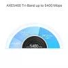 TP-Link AXE5400 Whole Home Mesh Wi-Fi 6E -järjestelmä (Tri-Band), valkoinen, DECO XE75 PRO (3-PACK)