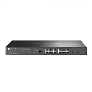 TP-Link Omada 16-porttinen 2.5G ja 2-porttinen 10GE SFP+ L2+ hallittava kytkin 8-porttisella PoE+:lla