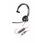 HP Poly Blackwire 3310 yksikanavainen Microsoft Teams -sertifioitu USB-C-kuulokemikrofoni + USB-C/A-sovitin