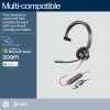 HP Poly Blackwire 3310 yksikanavainen Microsoft Teams -sertifioitu USB-C-kuulokemikrofoni + USB-C/A-sovitin
