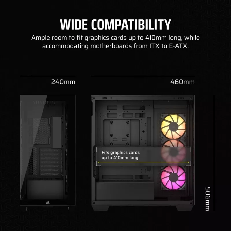 CORSAIR PC-kotelo – 3500X ARGB Mid-Tower