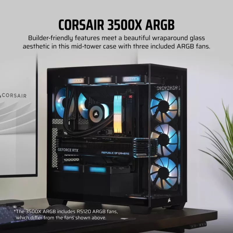 CORSAIR PC-kotelo – 3500X ARGB Mid-Tower