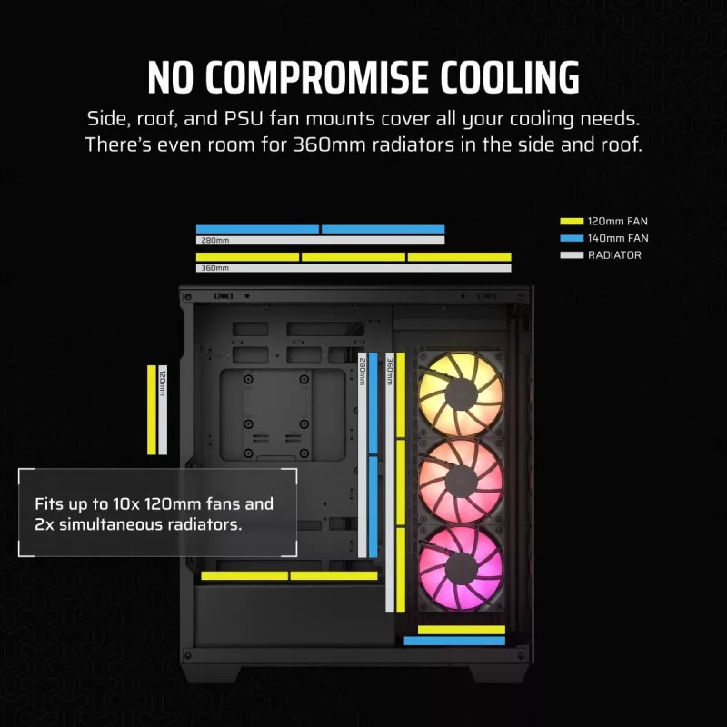 CORSAIR PC-kotelo – 3500X ARGB Mid-Tower