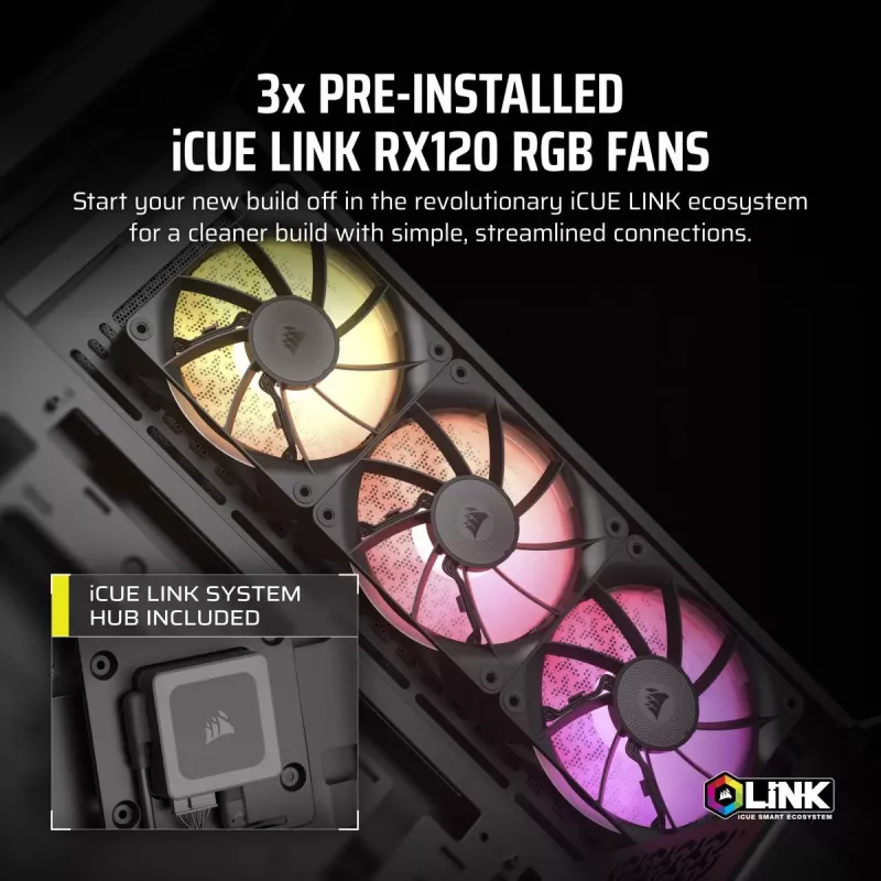CORSAIR PC-kotelo - iCUE LINK 3500X RGB Mid-Tower